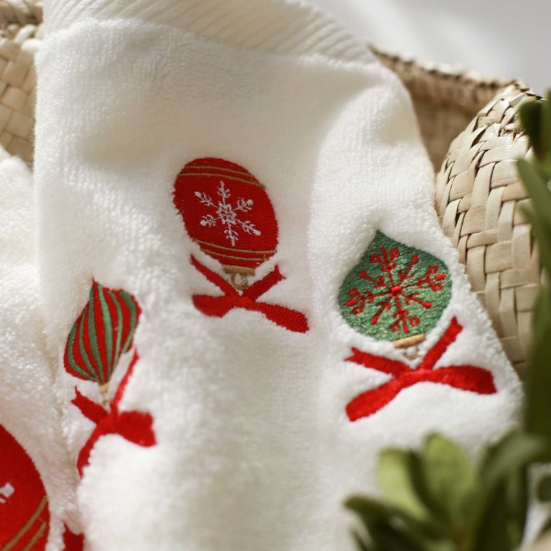 Bauble Embroidery Hand Towel image