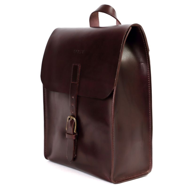 Leather Backpack In Cuoio Havana image