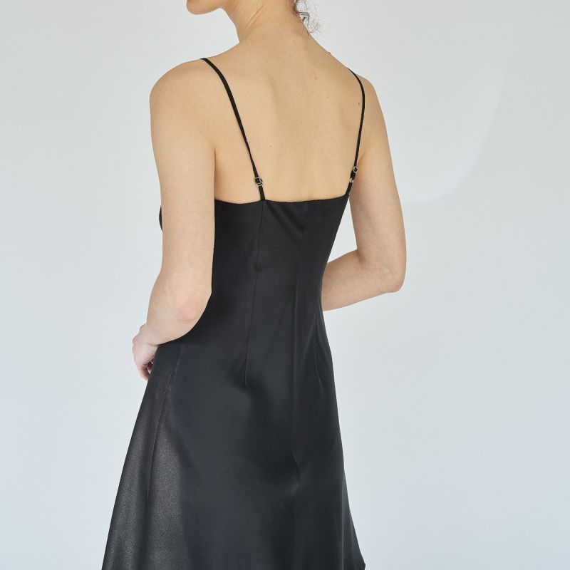 Ballerina Silk Dress - Black image