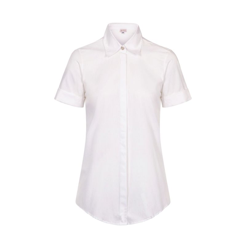 White Cotton Classic Shirt image