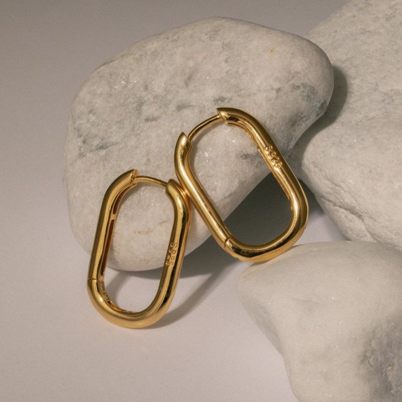 Pyla Hoop Earrings - 18K Gold Vermeil image