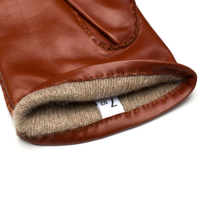 Treviso Hand Sewn Men'S Gloves In Tobacco image