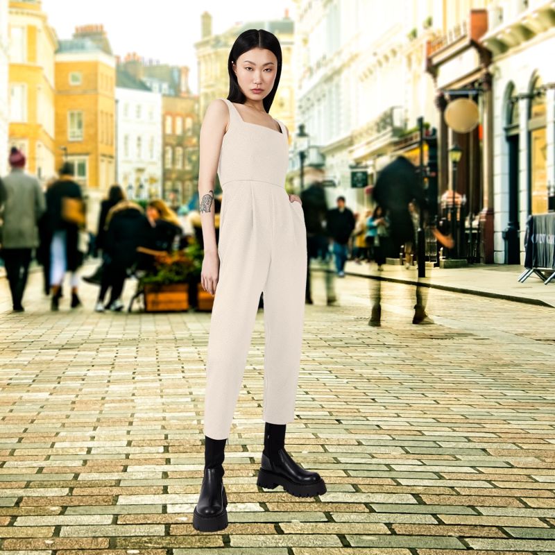 Shoes to wear with white jumpsuit deals
