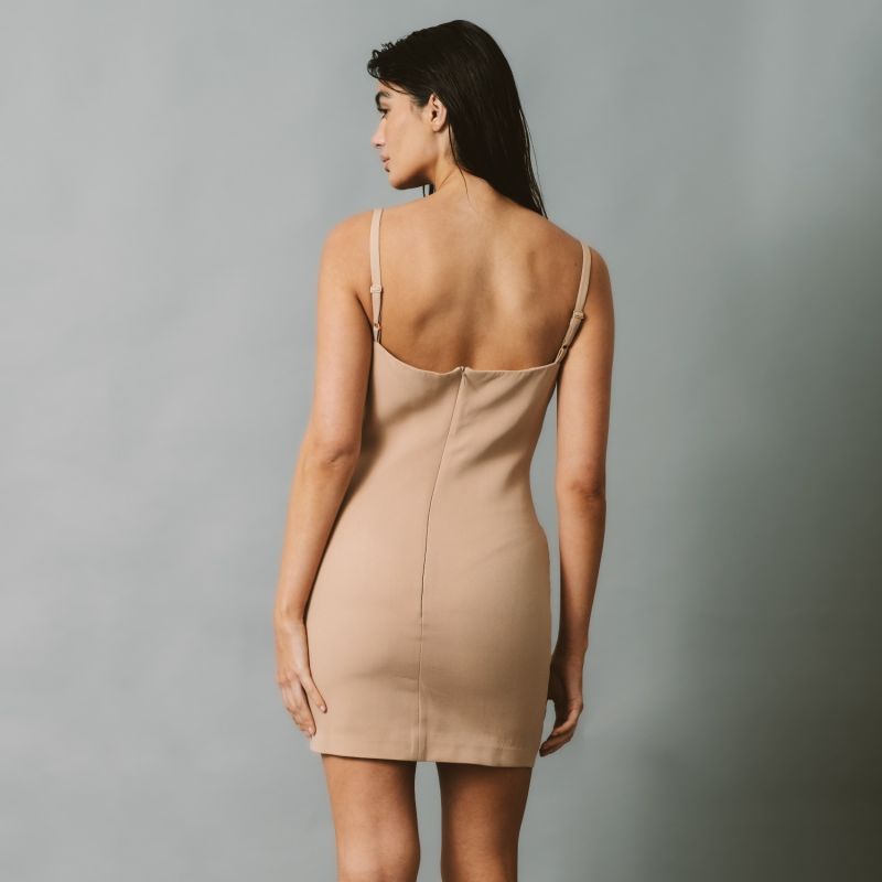 Tailored Suit Dress Tan image