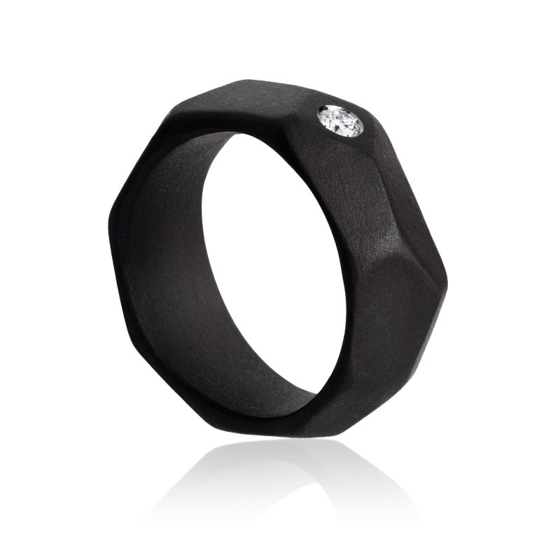 TaktãO Ring Titanium & Diamond image