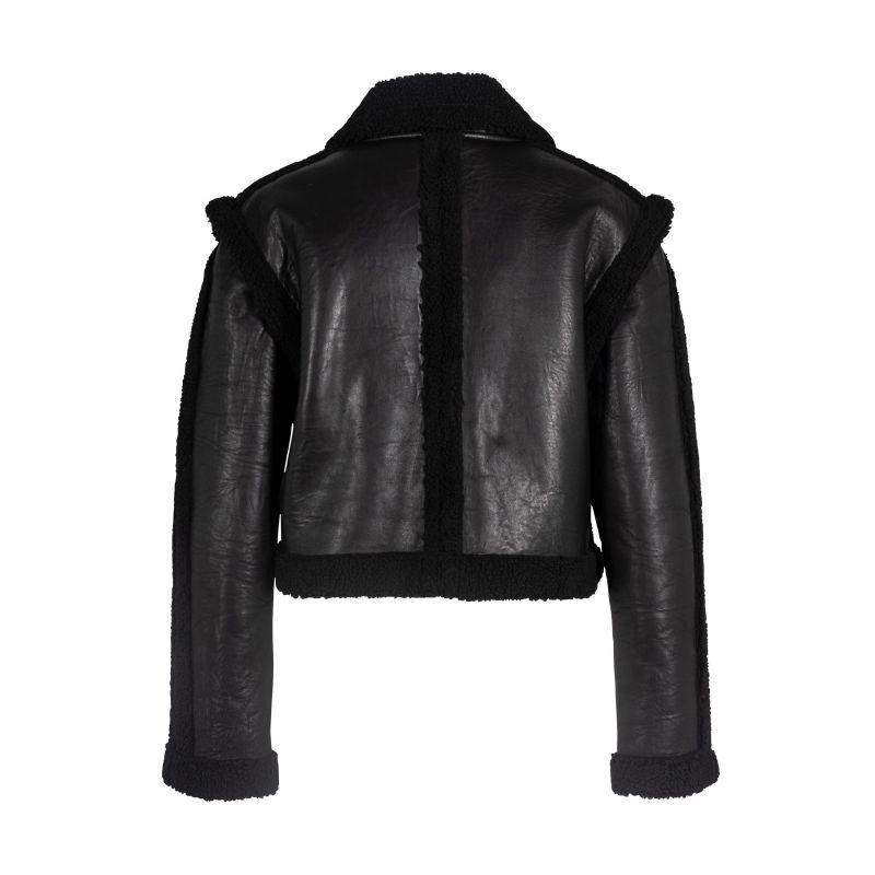 Tali Cf Leather Jacket, Black image