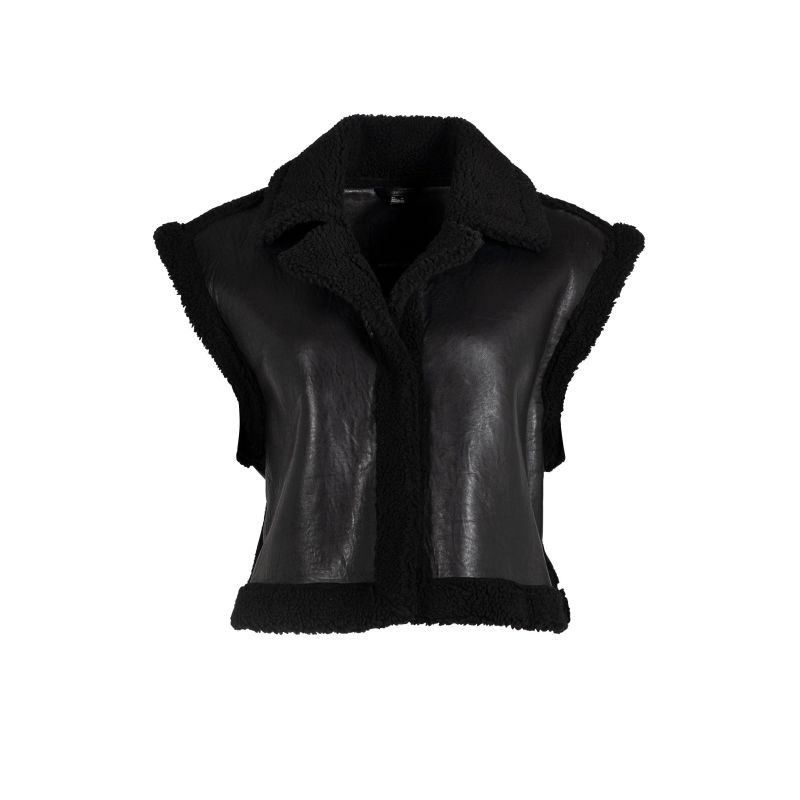 Tali Cf Leather Jacket, Black image