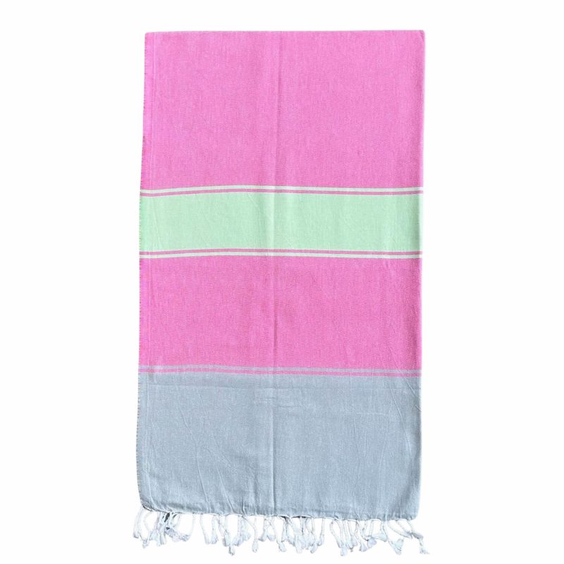 Talia Hammam Towel - Clover / Bubblegum image