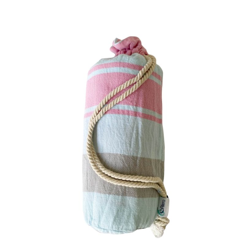 Talia Hammam Towel - Ice / Light Pink image