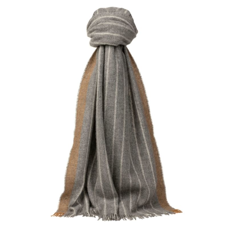 Talisker Natural Pinstripe Scarf image