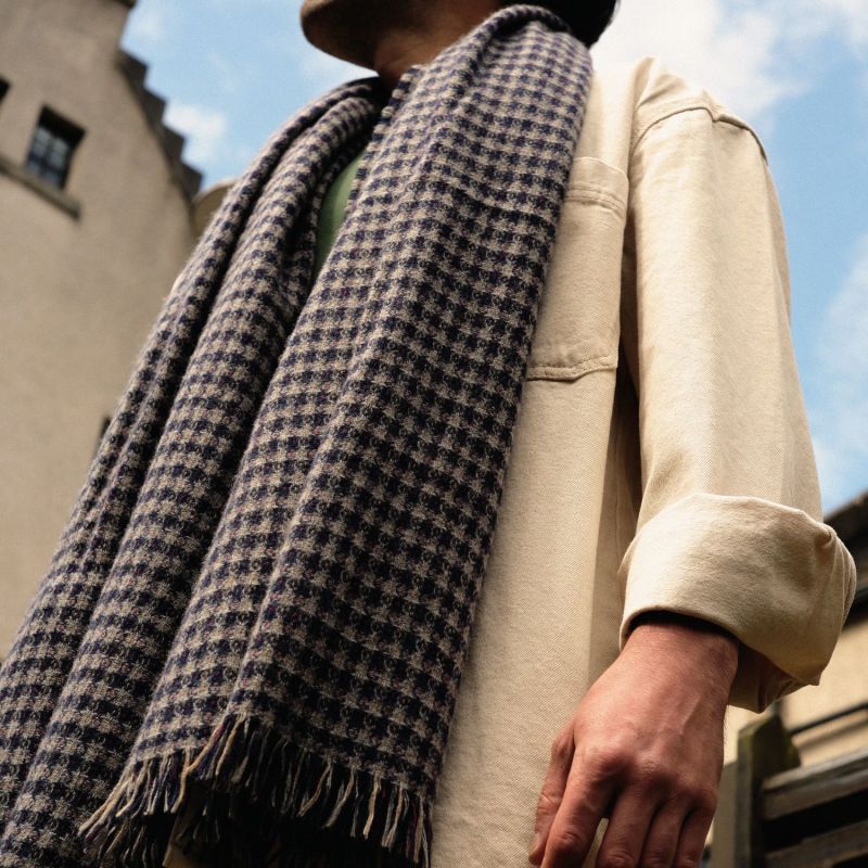 Talisker Navy Diamond Scarf image