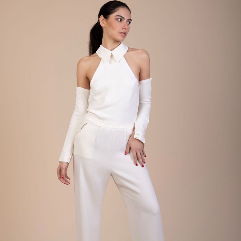 Tamsyn Jumpsuit Set In Cream image