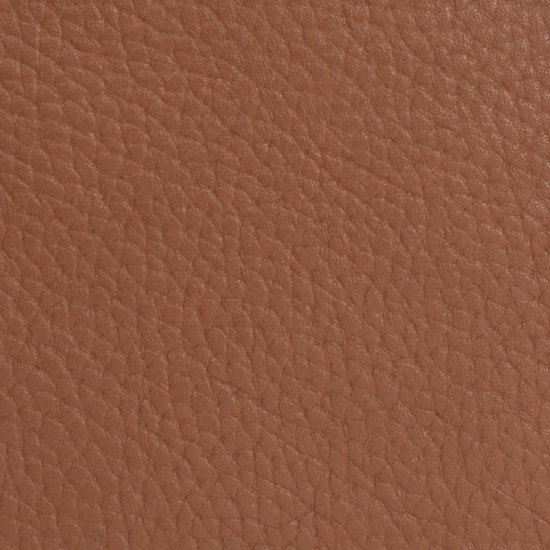 Tan Leather Zip Around Half Moon Purse image