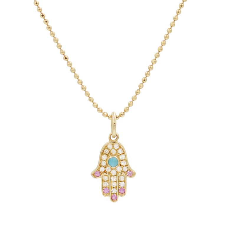 Diamond & Sapphire Hamsa image