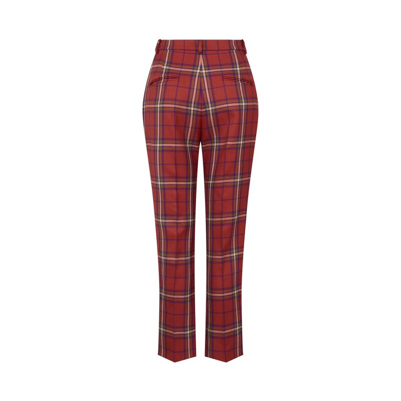 Tartan trousers ladies sale