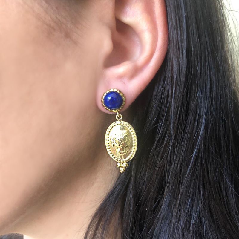 Cleopatra Lapis Earrings image