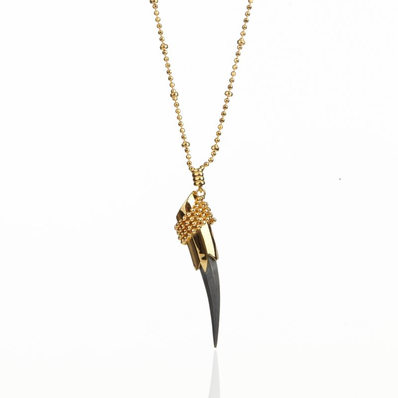 Single Claw Pendant Gold image