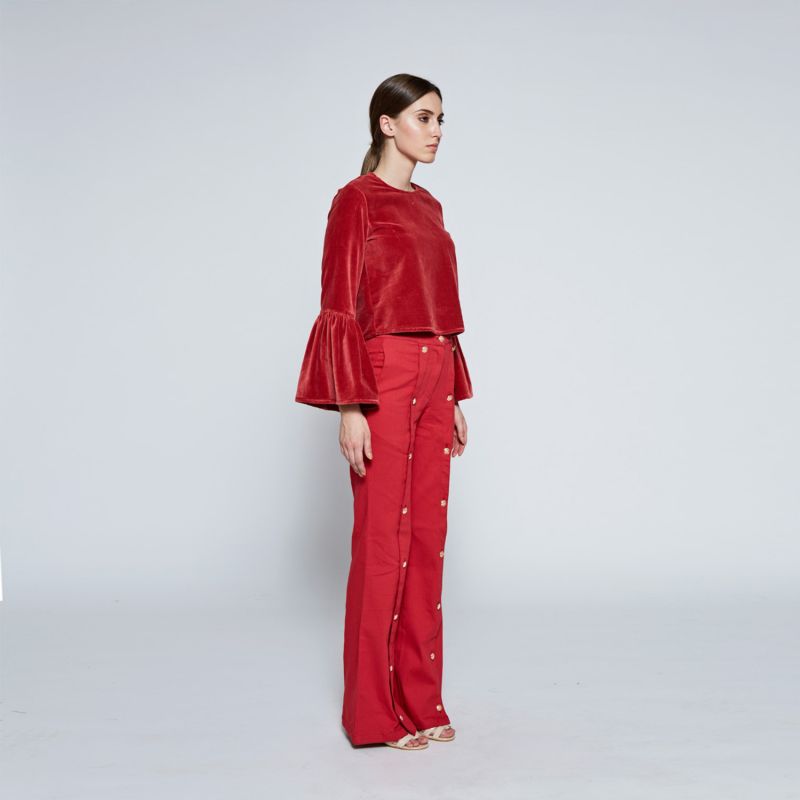 The Mahliqa Trouser In Red image