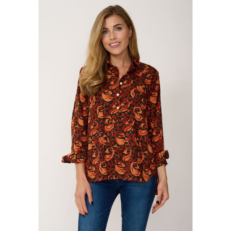 Soho Shirt Autumn Leaves Swirl image