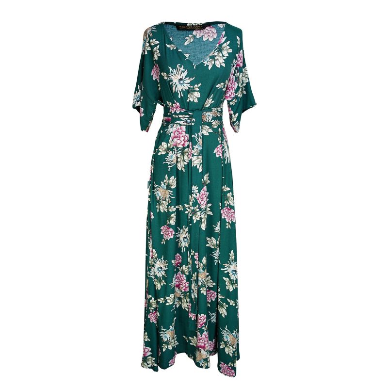 Tea Garden Maxi Wrap Dress Jennafer Grace Wolf & Badger