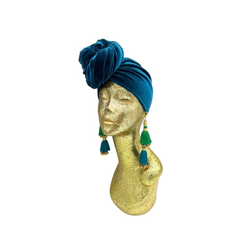 Teal Mini Dorado Turban image