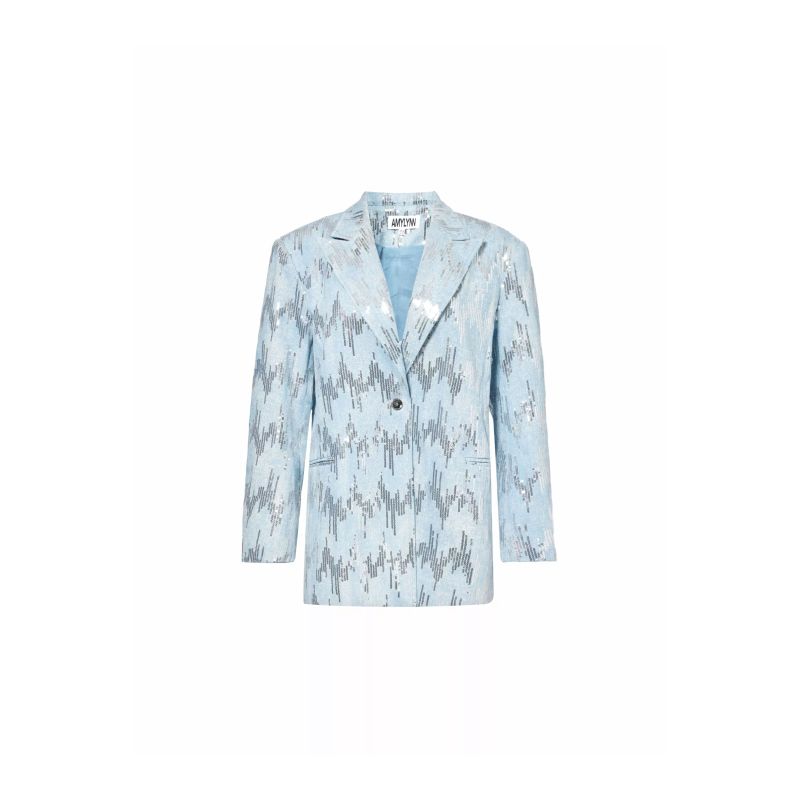 Teddie Embellished Denim Blazer image