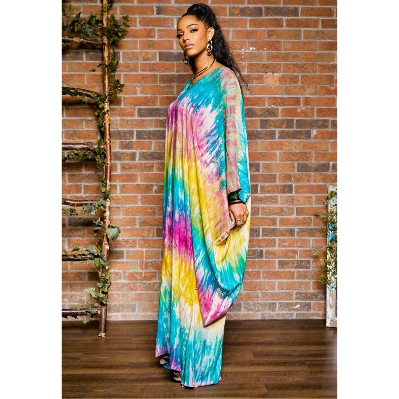 Nora Tie-Dye Caftan Dress image