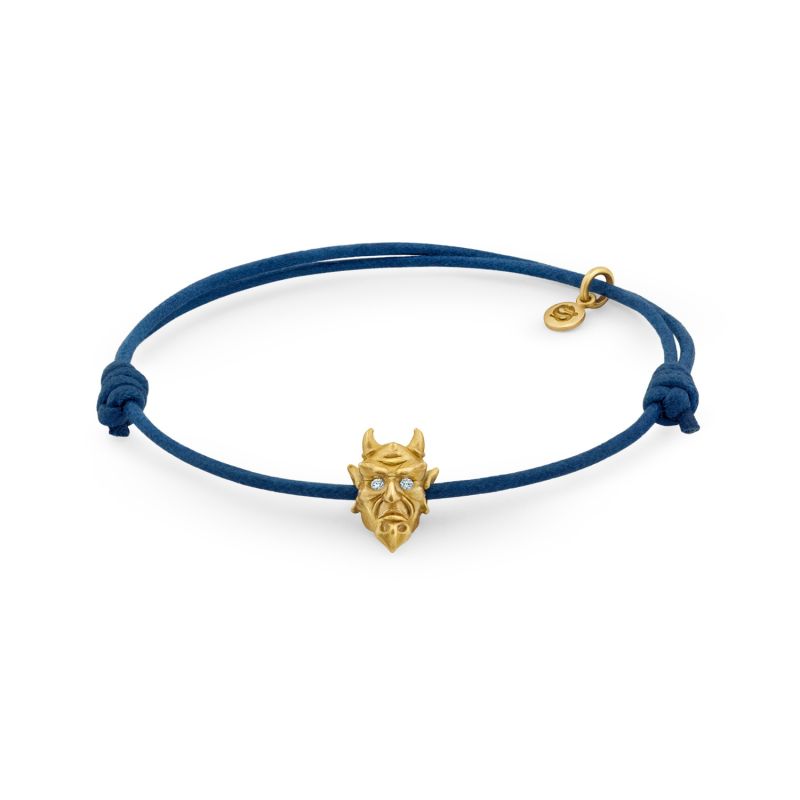 Devil Bracelet In Yellow Gold With Diamond Eyes image