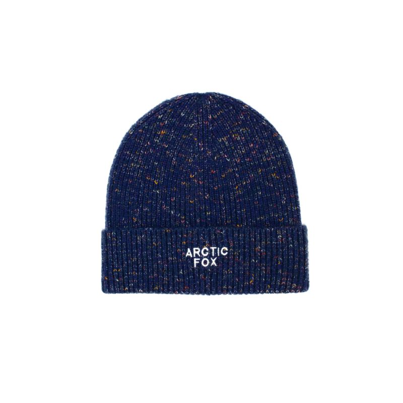 The Embroidered Beanie In Deep Lagoon Navy image