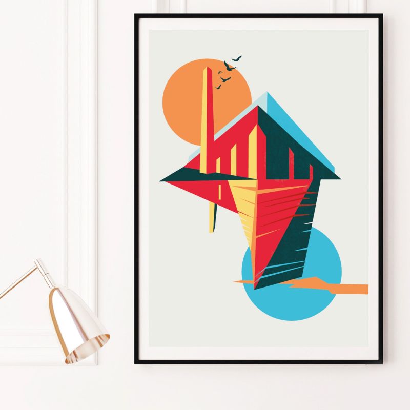 Tate Modern Architecture Art Print image