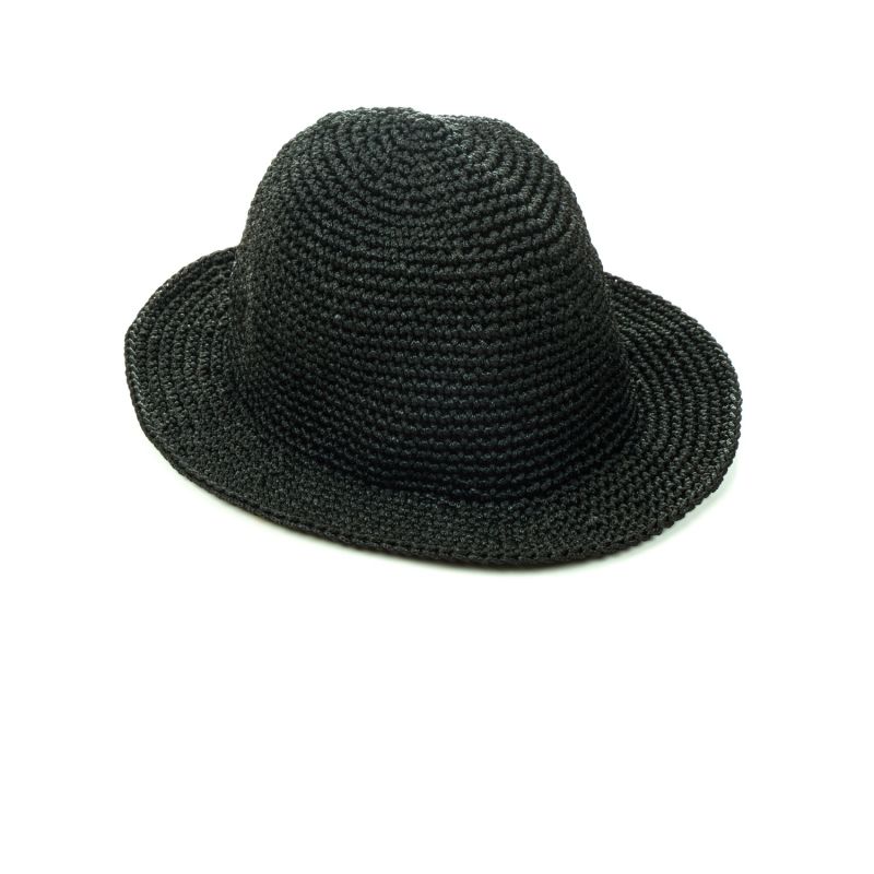Black Macrame Hat image