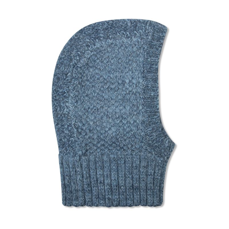 The Alpaca Balaclava Fitted Hood In Blue image