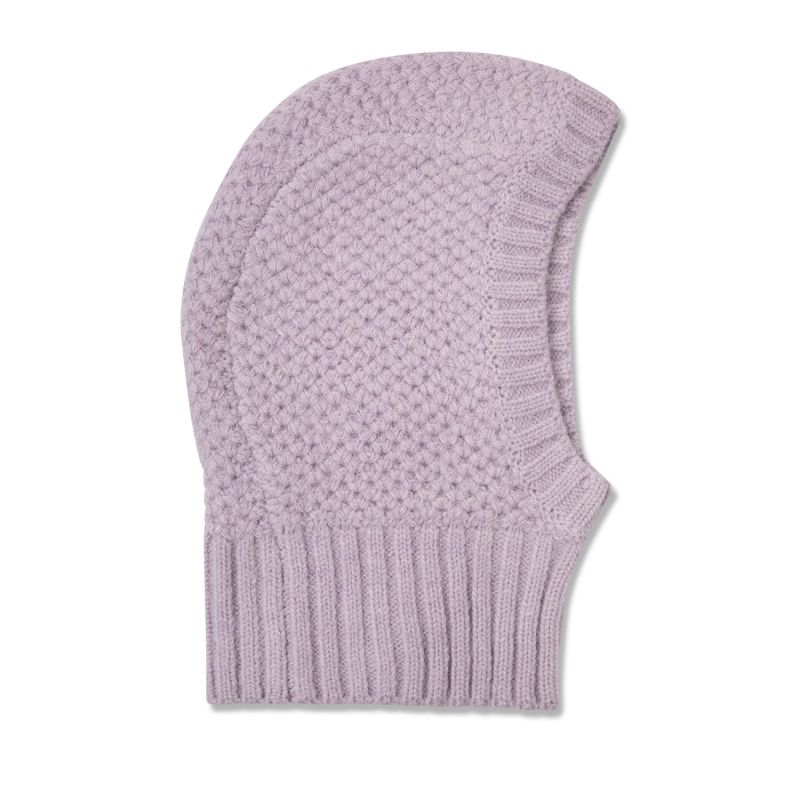 The Alpaca Balaclava Fitted Hood In Lilac image