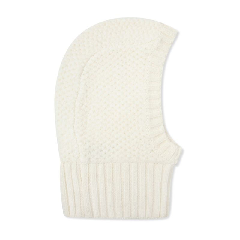 The Alpaca Balaclava Fitted Hood In White image