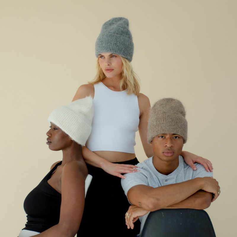 The Alpaca Beanie In Grey image