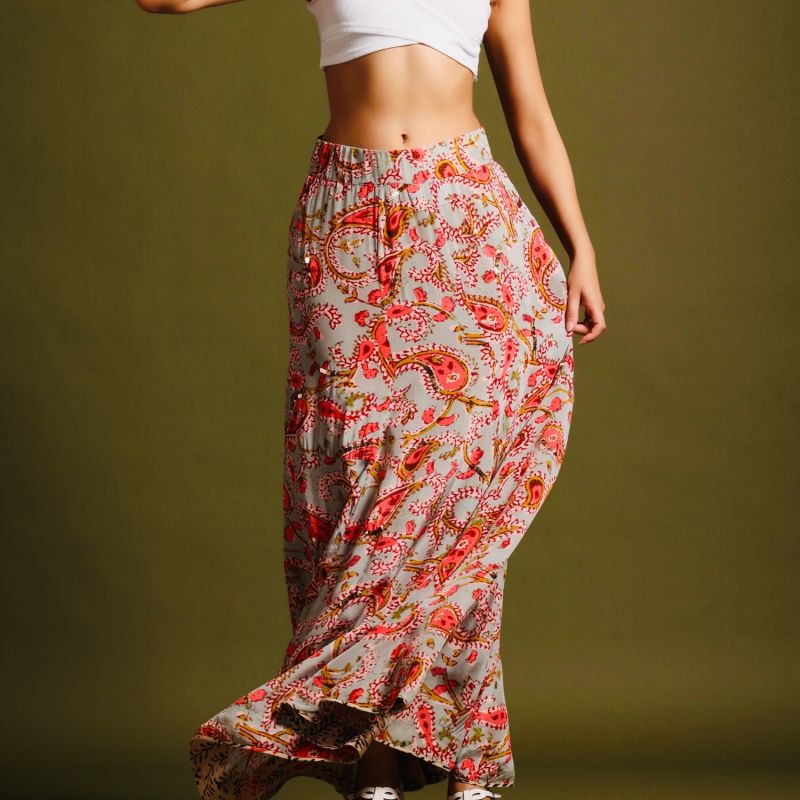 The Avni Skirt - Mixed Print image