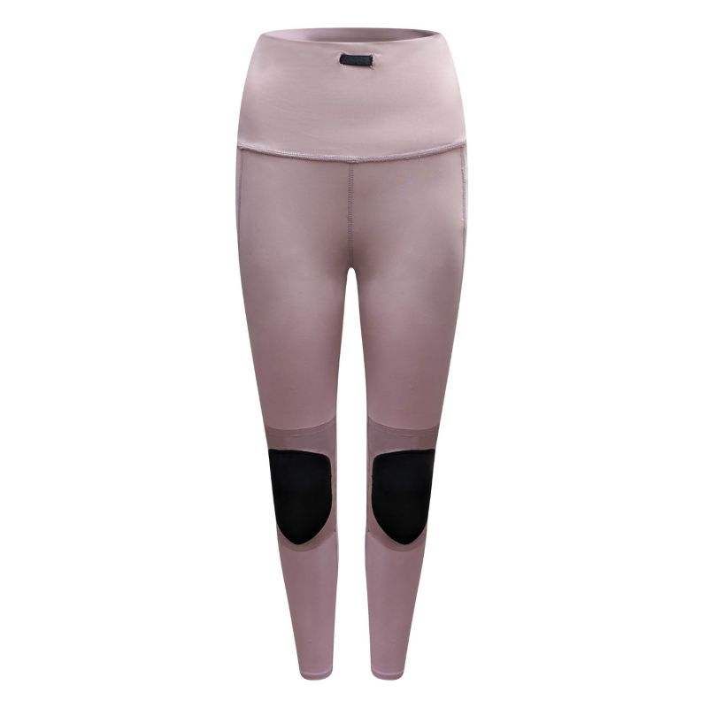 The Bella, Pink Embossed Iridescent Animal Print Knee Padded Leggings image