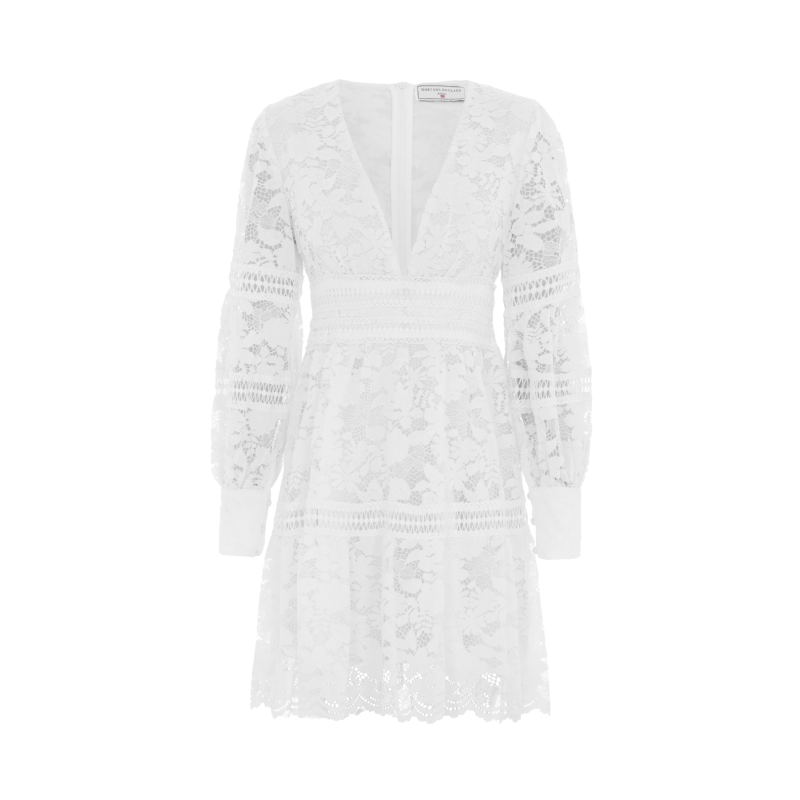 The Cabo Lace Mini Dress White image