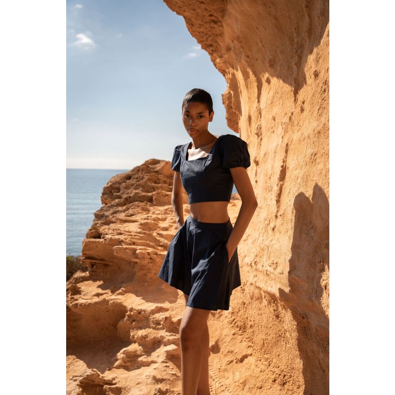 The Organic Cotton Co-Ord In Navy image