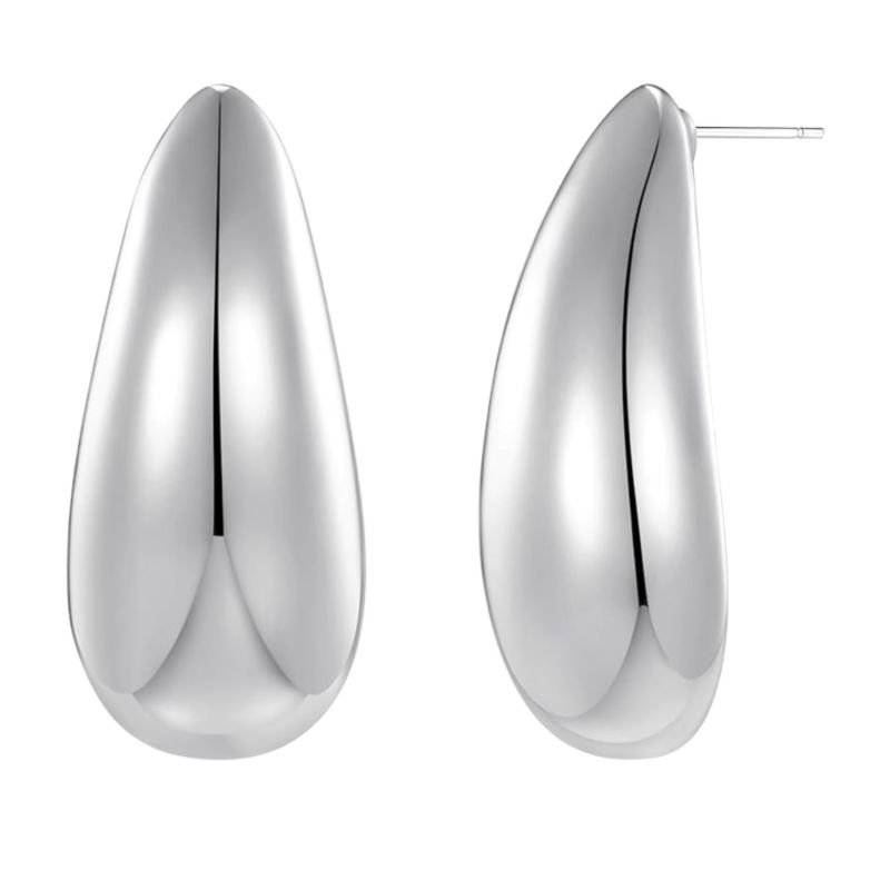 The Drop Earrings- Silver image