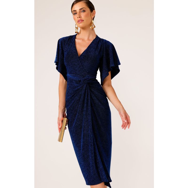 Sapphire Sage Embroidered Dress