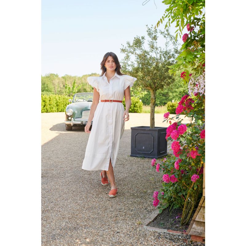 The Henley Maxi Dress White image