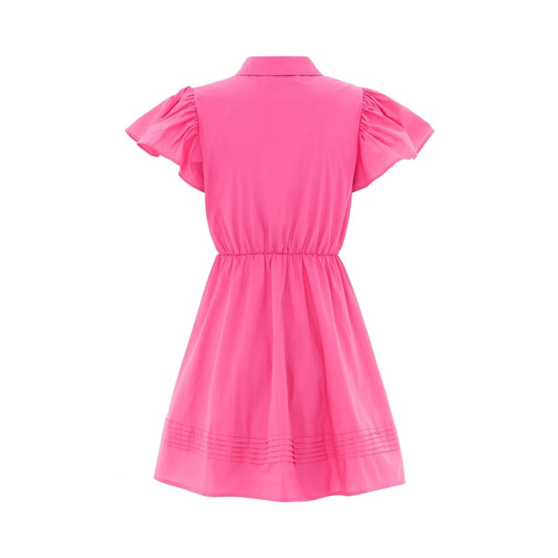 The Henley Mini Dress Hot Pink image