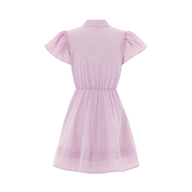 The Henley Mini Dress - Lilac image