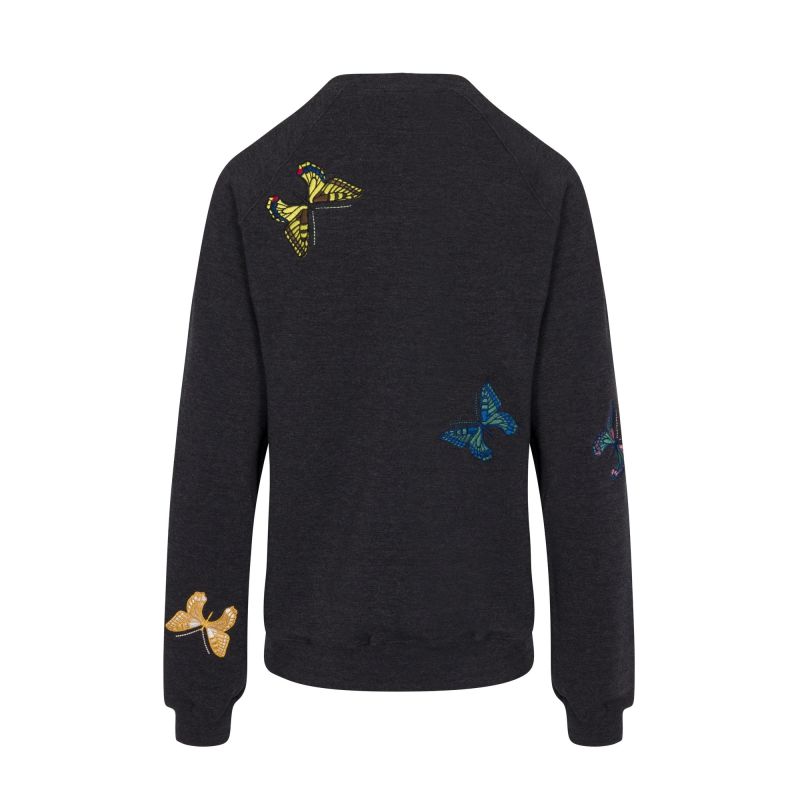 The Jitterbug Embroidered Sweatshirt Shirt - Black image