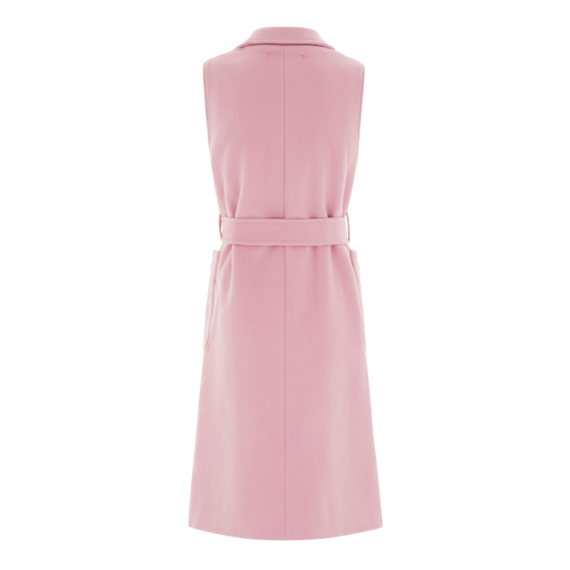 The Knightsbridge Sleeveless Double Breasted Coat Pink image