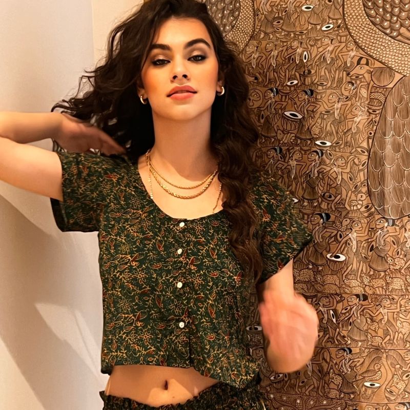 The Layla Crop Top  - Green image