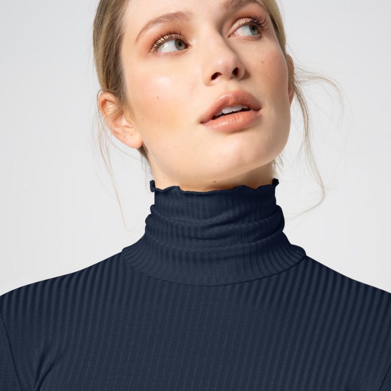 The Liapure Iconic Turtleneck Navy image