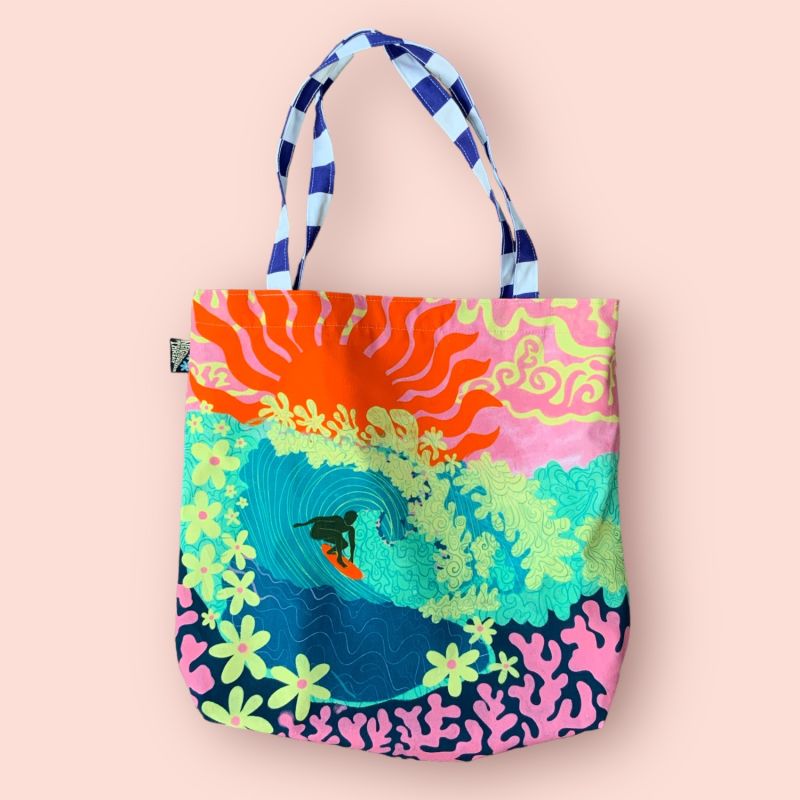 The Longest Wave Tote Bag image