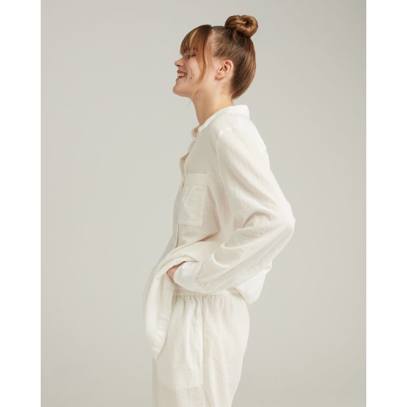 The Midi Shirt - Cotton White image